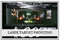 Laser target shooting game hire Yorkshire Lancashire