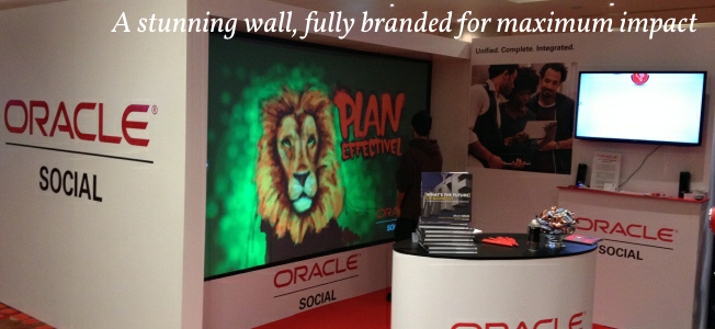 Premium digital graffiti wall fully branded