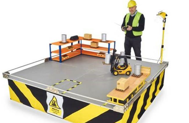 Fork lift truck driving games for corporate events