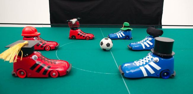 Table football gamewith radio controlled cars to hire