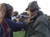 Clay pigeon shooting at a Yorkshire school