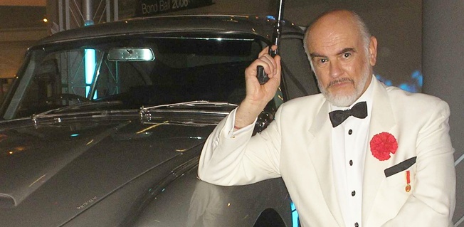 James Bond Sean Connery look alike act for theme parties