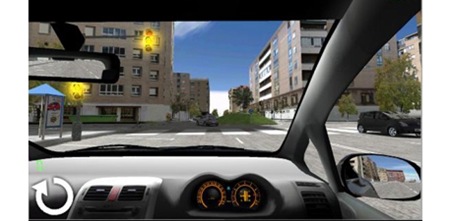 Mobile driver simulator game