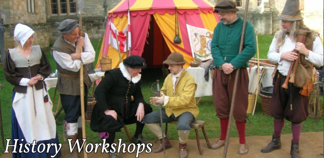 Themed history workshops and re-enactment for schools
