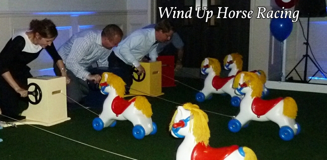 Wind Up Horse Racing Game to hire for fun parties and special events