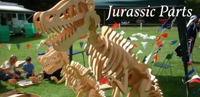 Giant dinosaur kit building games to hire or rent
