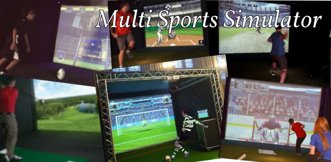 Multi sports simulator hire or rent for corporate events, sales promotions and games
