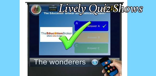 Quizzes for corporate events, schools and colleges