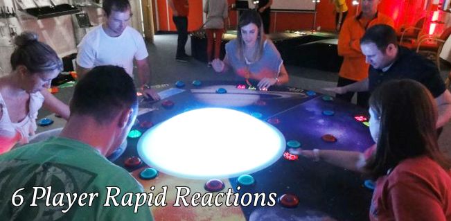 6 player Batak style reactions game hire