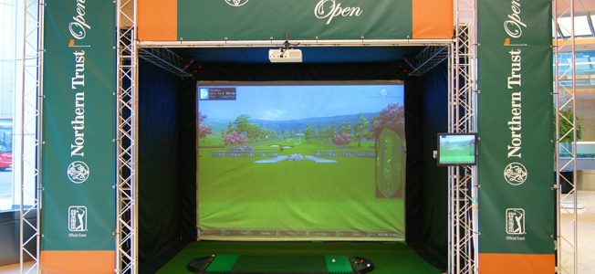 Sports simulator to hire, golf, cricket, rugby, basketball